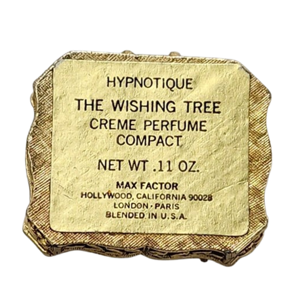 Vtg  60s 70s Max Factor Hypnotique Wishing Tree Cameo Dog Perfume Solid - Picture 3 of 4